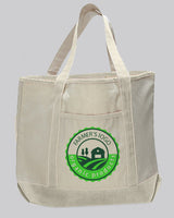 Jumbo Size Heavy Canvas Deluxe Tote Bags Customized - Personalized Tote Bags With Your Logo - TG215