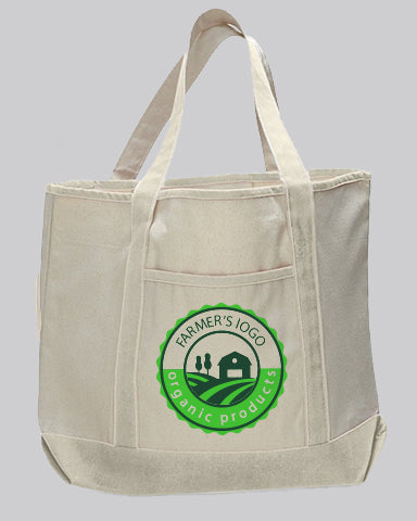Extra-Large Heavy Canvas Tote Bags Customized - Personalized Tote Bags With  Your Logo - TG212