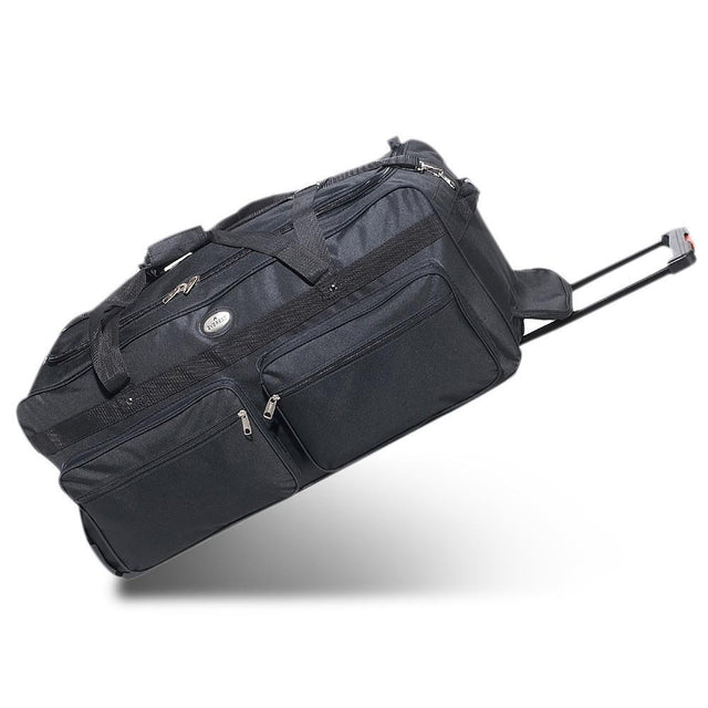 30-Inch Deluxe Wheeled Duffel Wholesale, Black by Tote Bag Factory