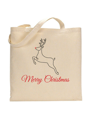 Christmas Deer Merry Christmas Tote Bag - Christmas Bags