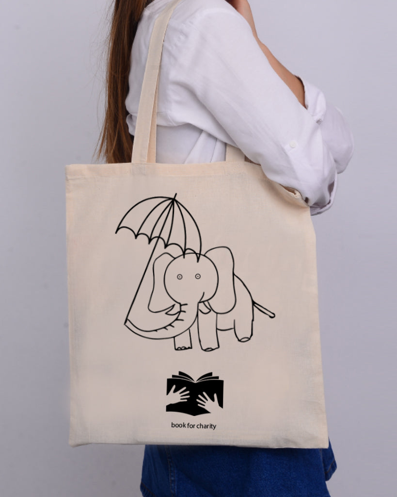 Dog Coloring Canvas Tote Bag - Adorned By You