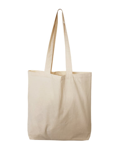 24 Pack - Blank Natural Color Canvas Tote Bags - Wholesale Plain