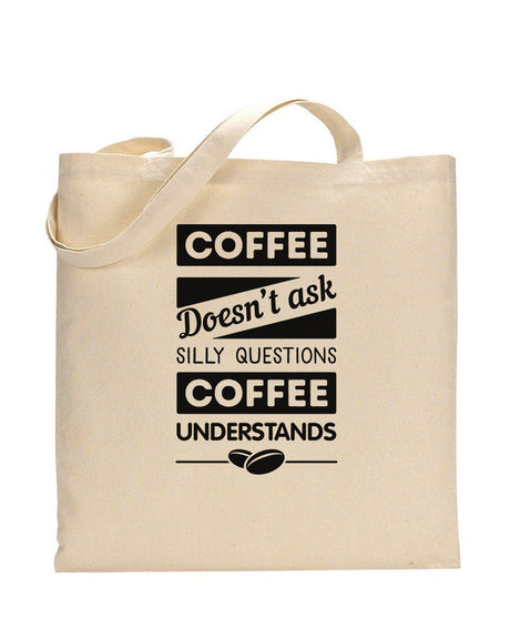 Silly Questions Design - Coffee Shop Tote Bags