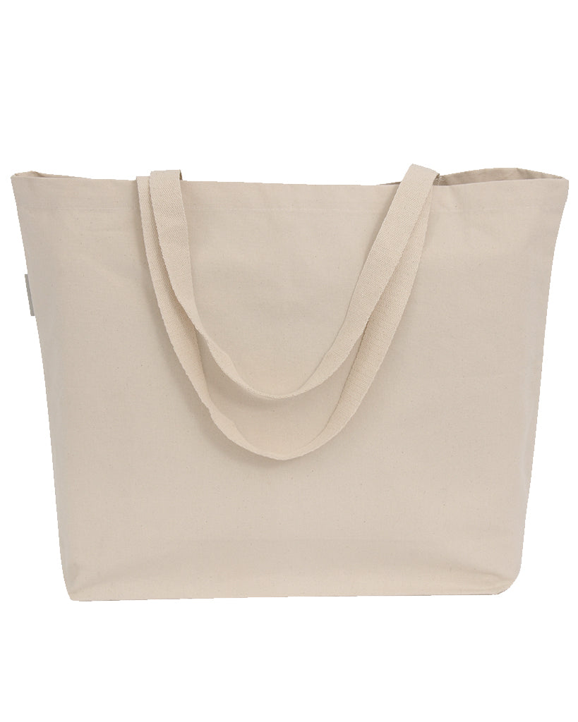 72 ct - 20" Large Organic Canvas Shopping Tote Bags - By Case