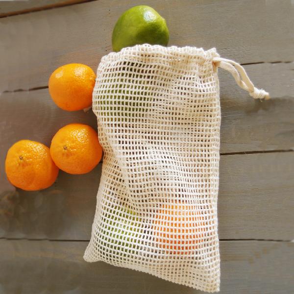 Eco-Friendly Value Cotton Net Bags (Pack of 12)