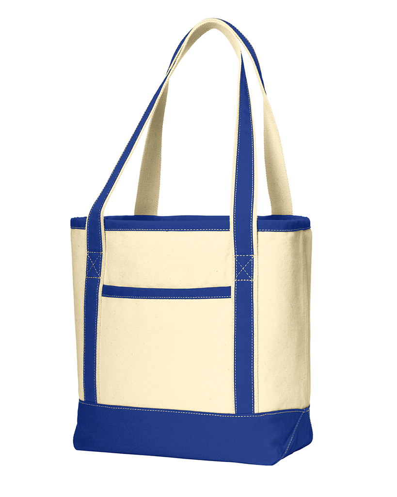 Daily Medium Cotton Canvas Two-tone Tote Bags