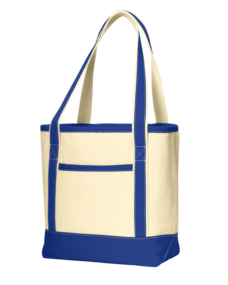Daily Med/Large Cotton Canvas Two-tone Tote Bags