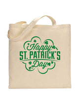 Four Leaf Happy St Patrick's Day - St Patrick's Tote Bag