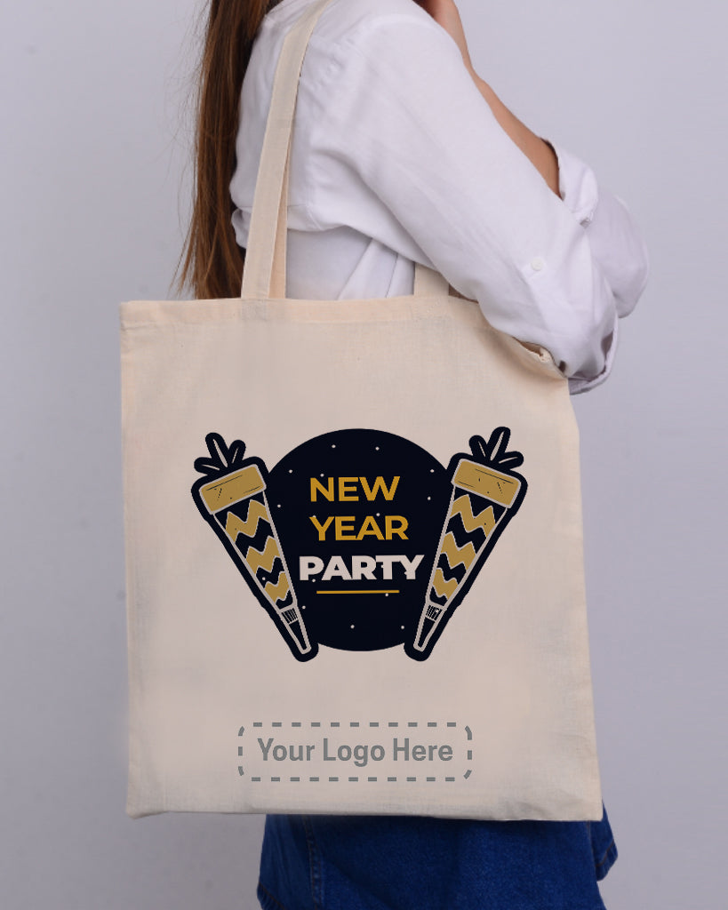 New Year Party Tote Bag - New Year's Tote Bags Customized Tote