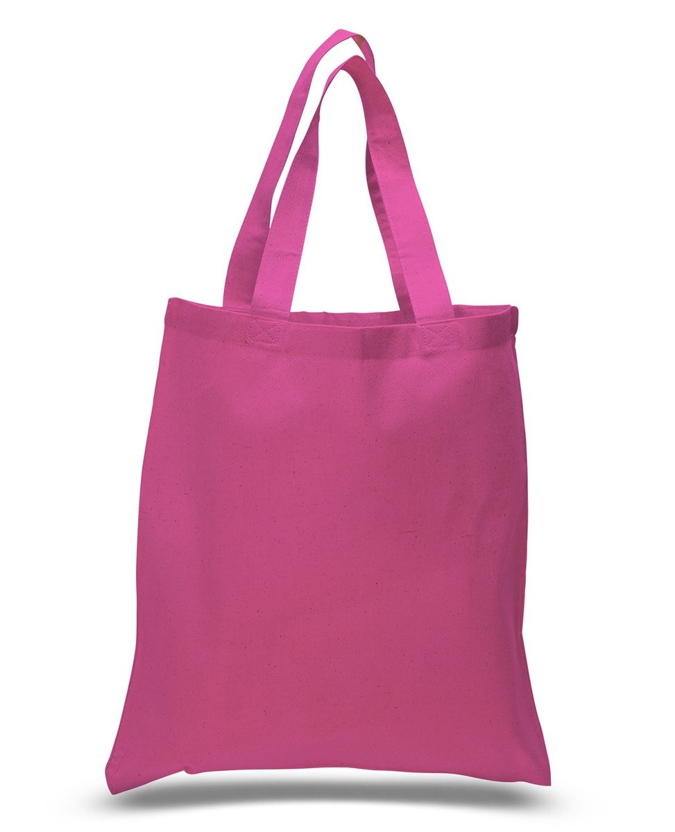 Canvas Reusable Tote Bags Hot Pink