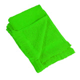 Durable Fringed Towel Lime