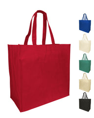 Solid Canvas Beach Bags With Scarf Handles • Claudette Wholesale