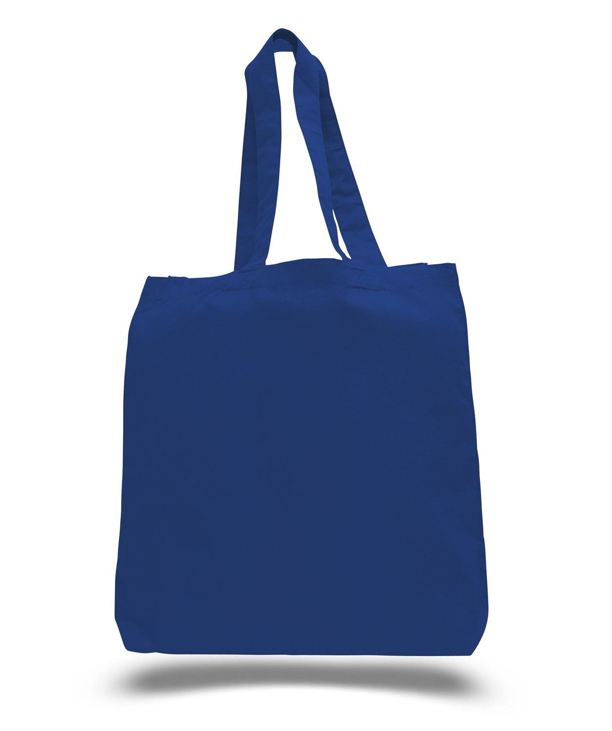 Wholesale Cotton Tote Bags W/Gusset in Royal