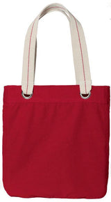 48 ct Colorful Cotton Canvas Allie Tote Bag with Interior Lining - By Case