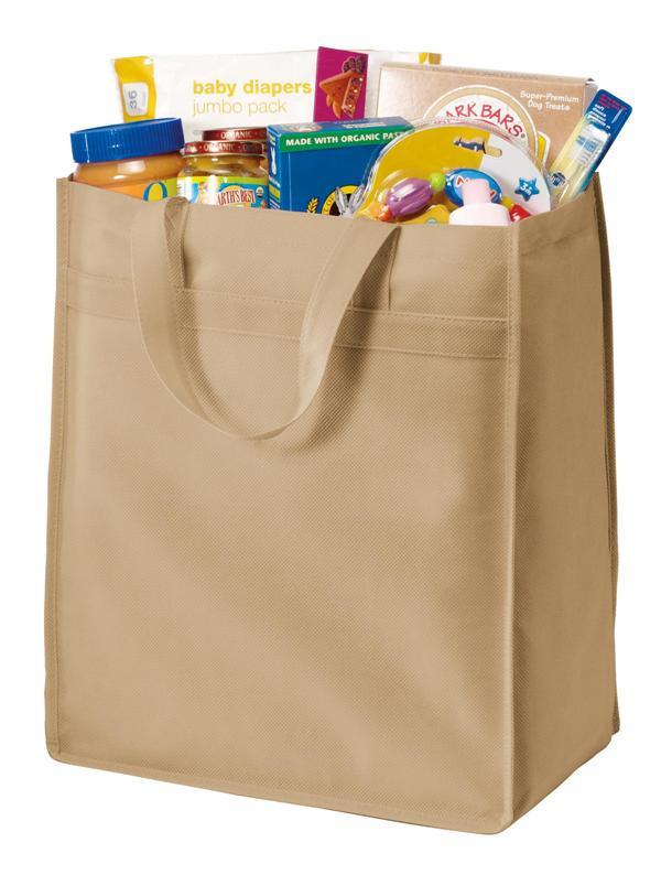 Durable Polypropylene Grocery bags Brown