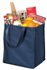 Strong Extra-Wide Polypropylene Tote Bag Navy