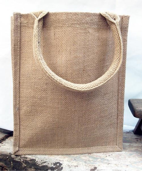 small jute burlap book tote bags