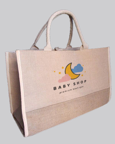 Fashion Jute Tote Bags Customized - Personalized Jute Tote Bags With Your Logo - TJ892