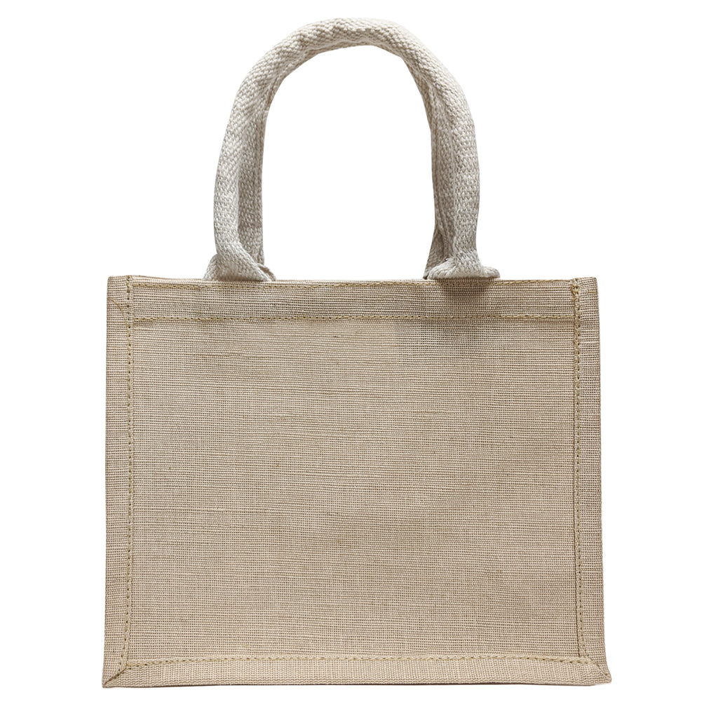 Small Jute Reusable Burlap Gift Bag, Fair Trade