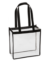 Closeout Stadium Approved Clear PVC Tote Bags