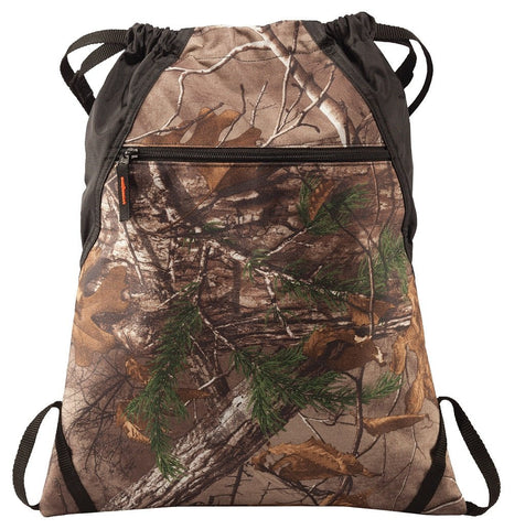 12 ct Camouflage Patterned Outdoor Drawstring Backpacks - By Dozen