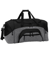 Poly Colorblock Sport Duffel  With Two Large Zippered Pockets