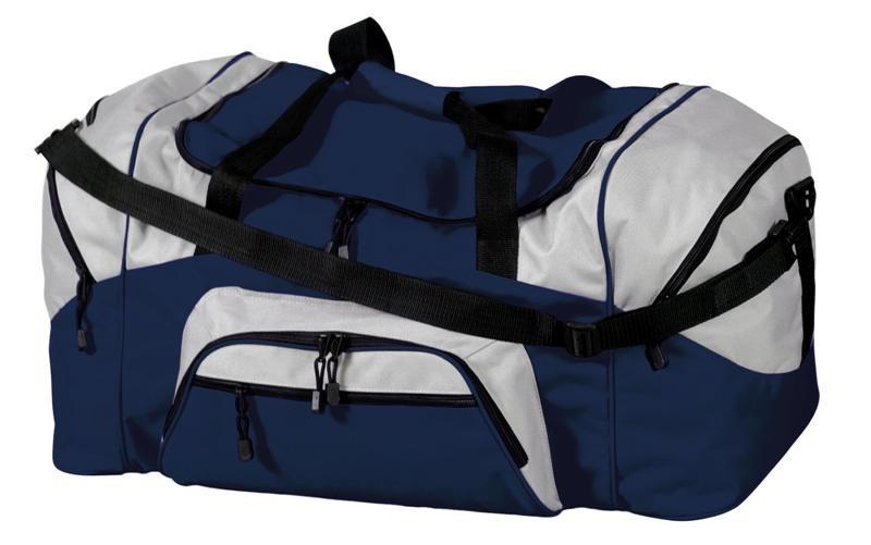 Best Quality Navy/Grey Polyester Sport Gym Duffel Bags