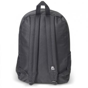 Cheap Black Backpack W/ Front & Side Pockets Back Wholesale