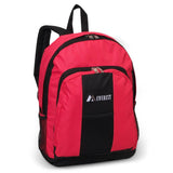 Wholesale Hot Pink / Black Backpack W/ Front & Side Pockets Cheap