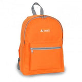 Durable Orange Basic Backpack Cheap