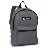 Kids Dark Gray Basic Backpack Wholesale