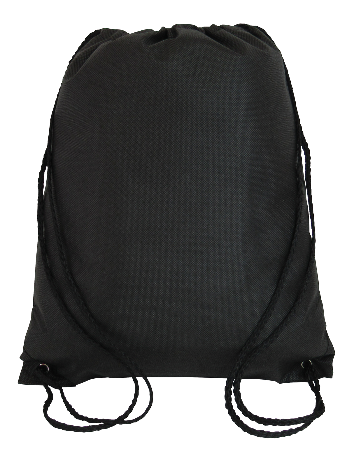 black-Budget-Drawstring Bag-Large-Wholesale-Backpacks