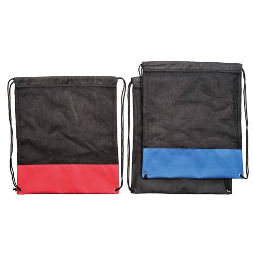 Large Poly-Mesh Drawstring Bag / Drawstring Backpack Bulk
