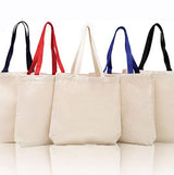 Cotton Canvas Tote Bag - Canvas Tote Bags with Contrast Handles