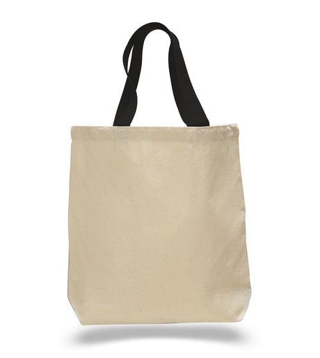 Promotional Cotton Tote Bags with Black Handles