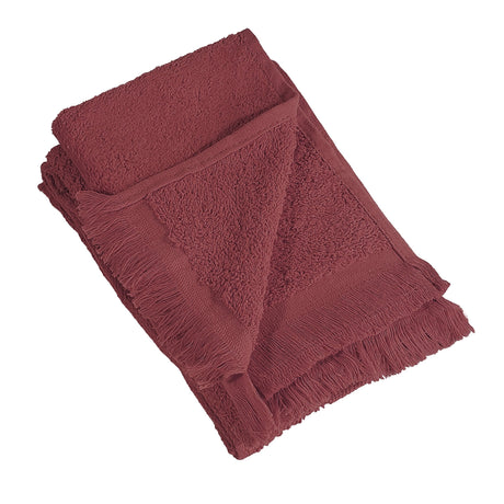 Cheap Fringed Towel maroon