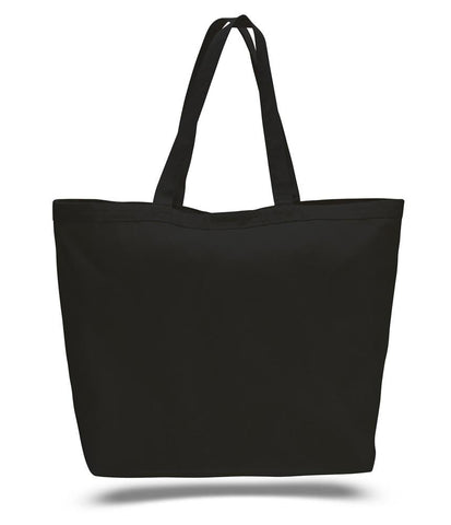 Extra-Large Heavy Canvas Tote Bags with Hook and Loop Closure