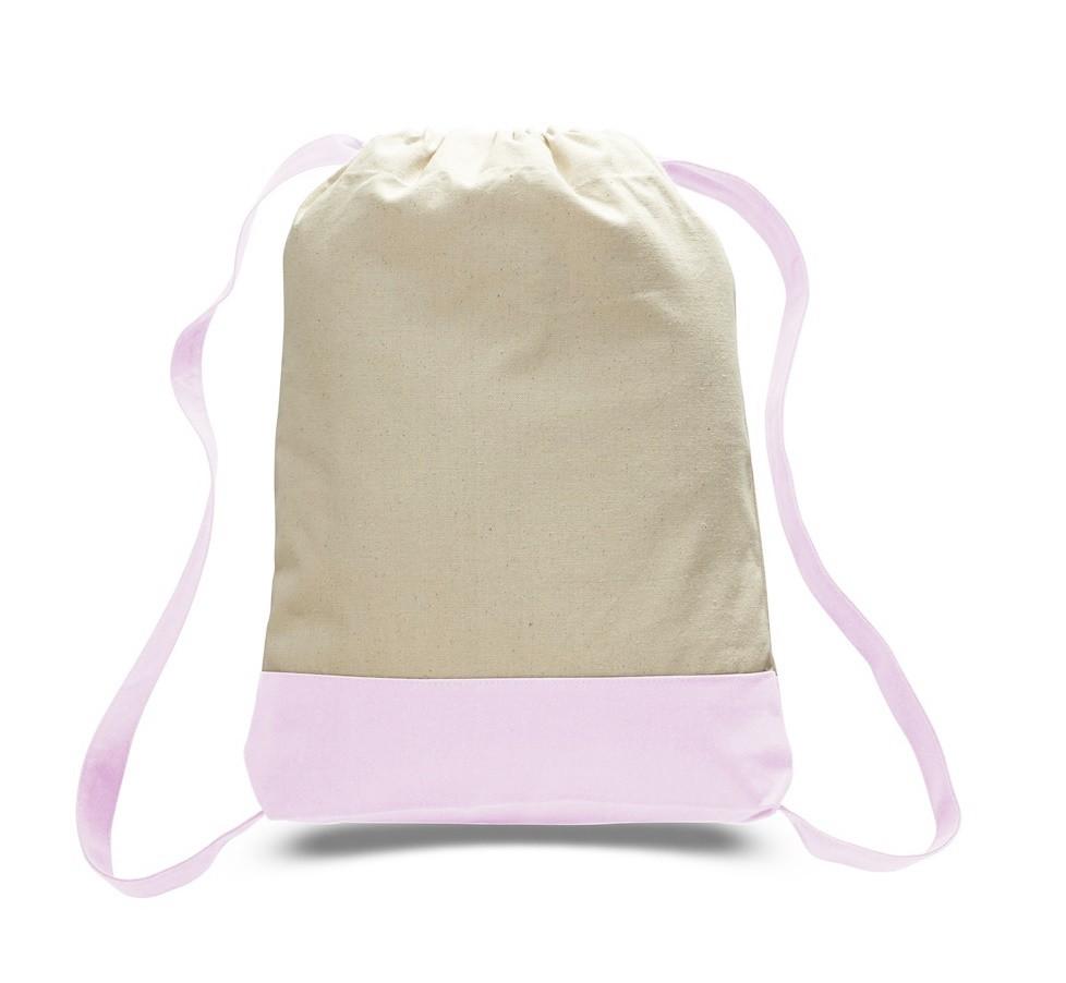 Pink/Natural Two Tone Wholesale Sport Backpack