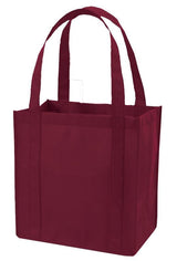 Cheap Grocery Shopping Tote Bag maroon