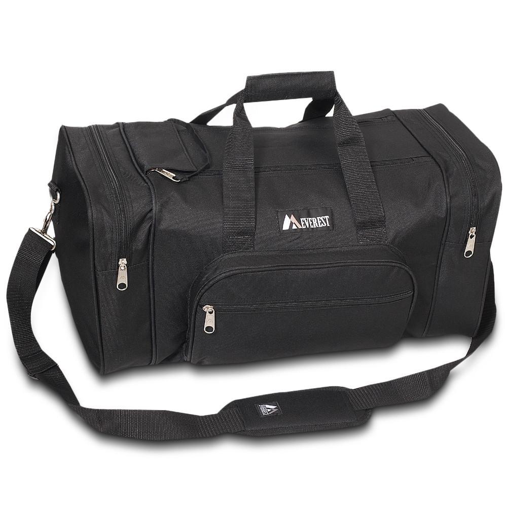 Everest Wholesale Affordable Classic Gear Bags Medium Black by Tote Bag Factory