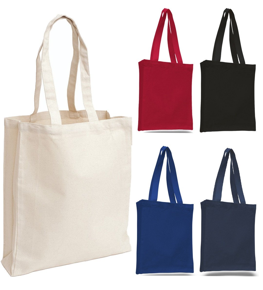 Cheap Canvas Tote Bag - Tote Bags & Book Bags with Gusset