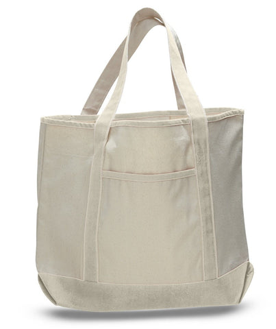 48 ct Jumbo Size Heavy Canvas Deluxe Tote Bag - By Case