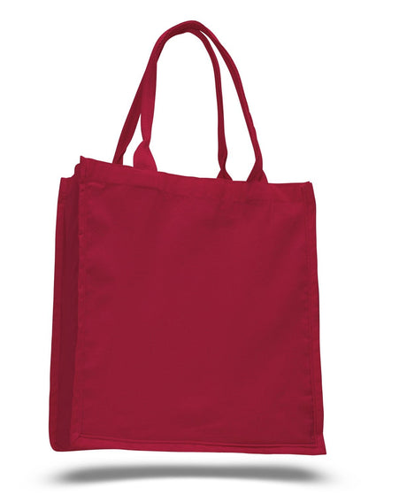 Durable Cotton Fancy Tote Bags Red