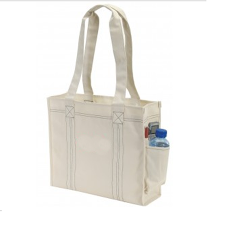 600D Polyester Deluxe Tote Bag with Easy Access Side Pocket