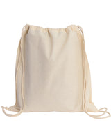 cheap small cotton drawstring backpack 