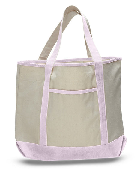Wholesale Light Pink Canvas Deluxe Tote Bag