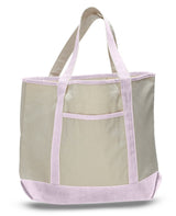 Wholesale Light Pink Canvas Deluxe Tote Bag