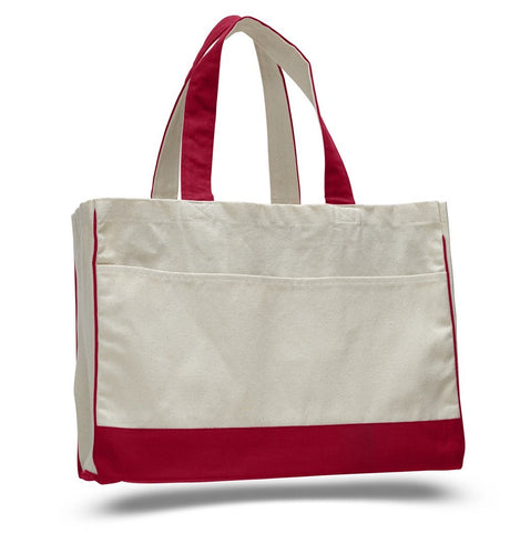 Best Quality Red Canvas Tote Bag 