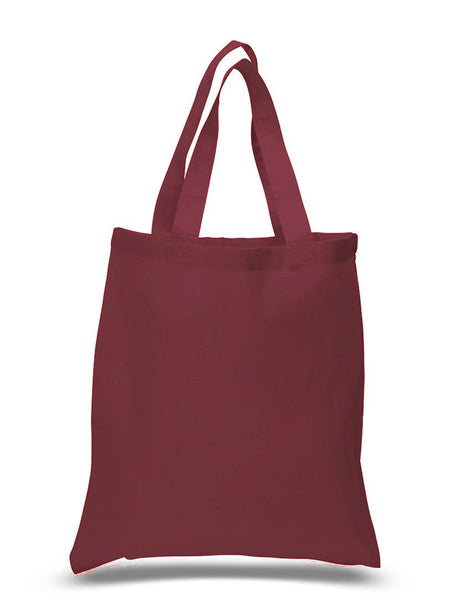 Maroon Cheap Canvas Tote Bags