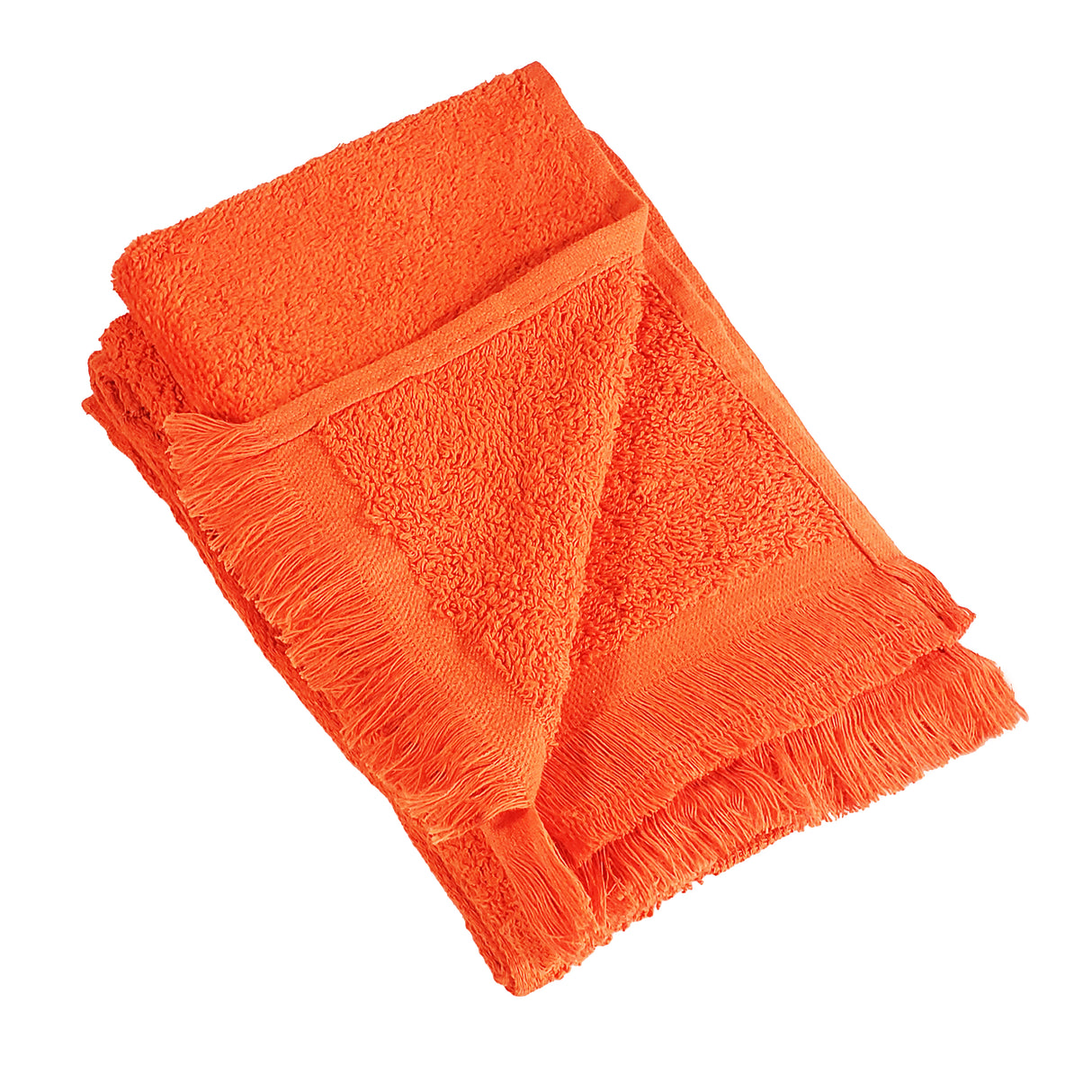 Affordable Fringed Towel Orange